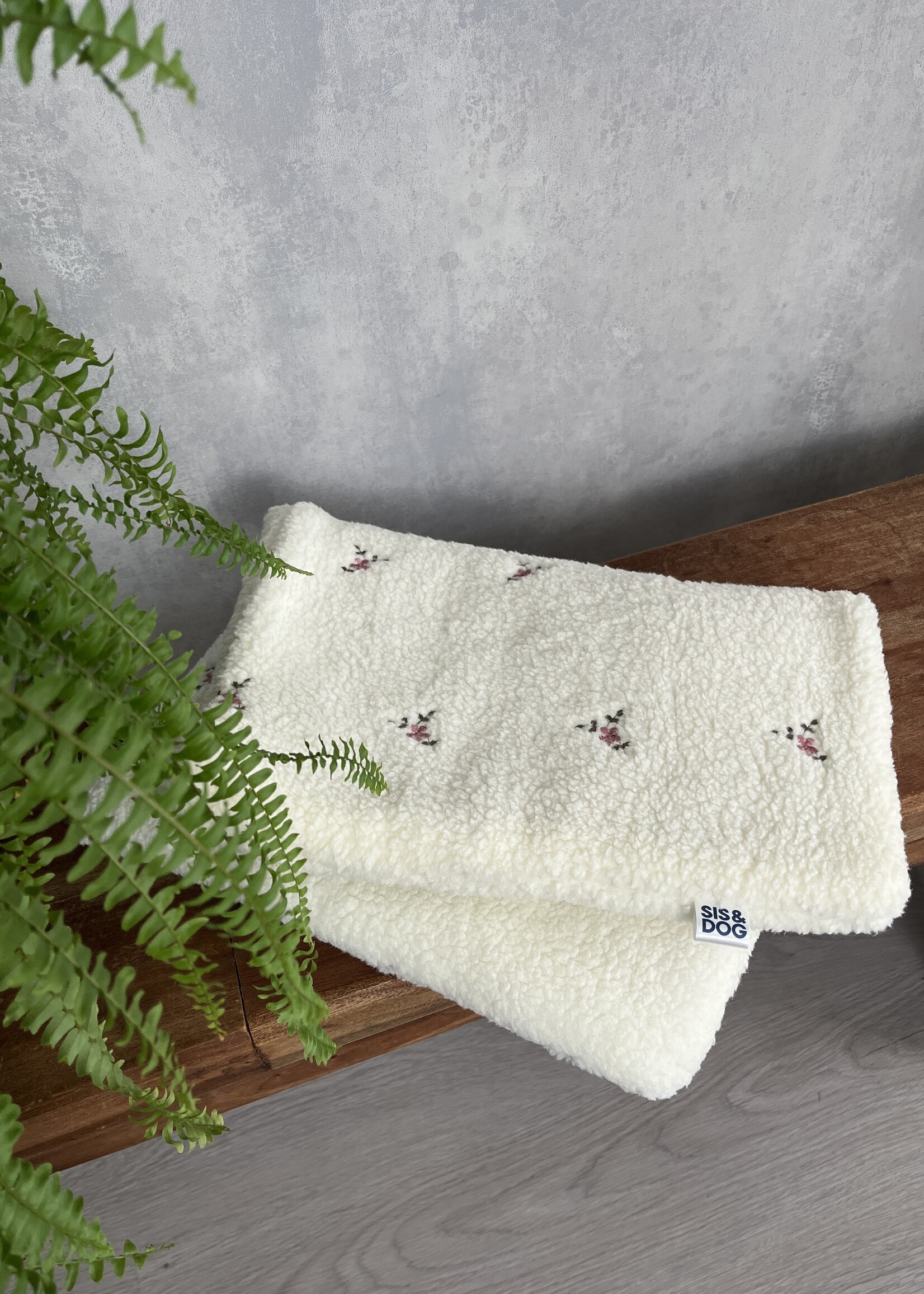 Bloom Creme Dog bicycle blanket