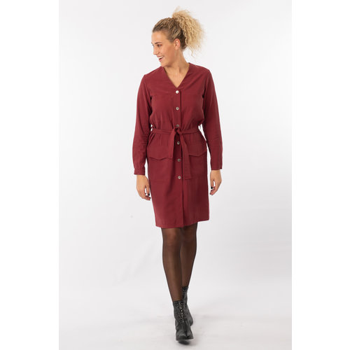 IVY LINN SUSAN DRESS BORDEAUX IVY LINN SUSAN DRESS BORDEAUX