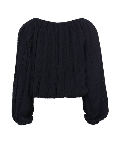 LOOXS 10sixteen Navy Lace Top