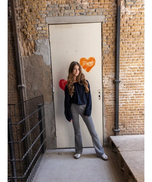 LOOXS 10sixteen Navy Lace Top