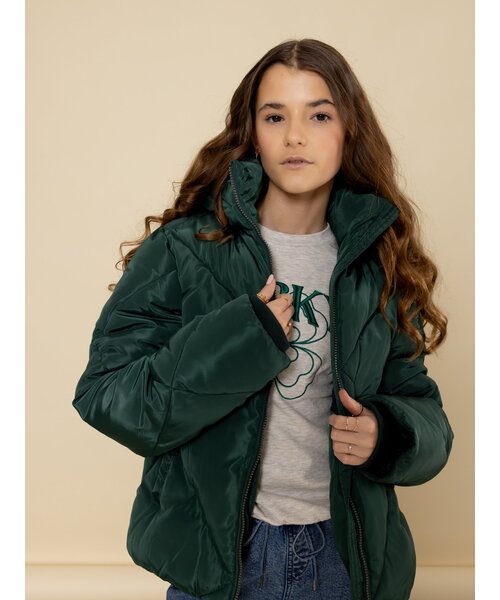 LOOXS 10sixteen Jas Puffer Flessengroen