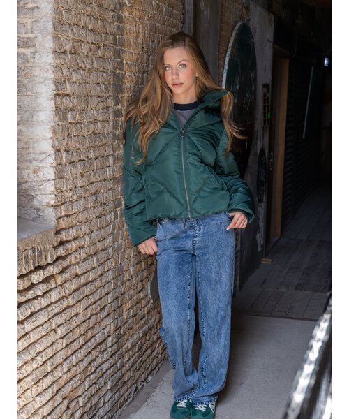 LOOXS 10sixteen Jas Puffer Flessengroen