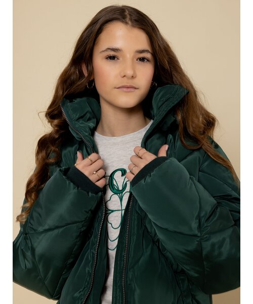 LOOXS 10sixteen Jas Puffer Flessengroen