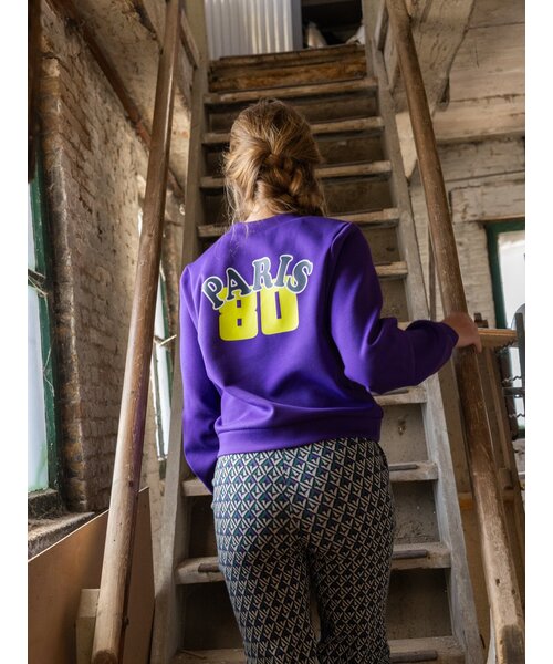 LOOXS 10sixteen Paarse sweater V-hals Scuba