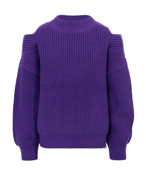 LOOXS 10sixteen Gebreide katoenen trui Paars