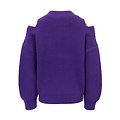 LOOXS 10sixteen Gebreide katoenen trui Paars
