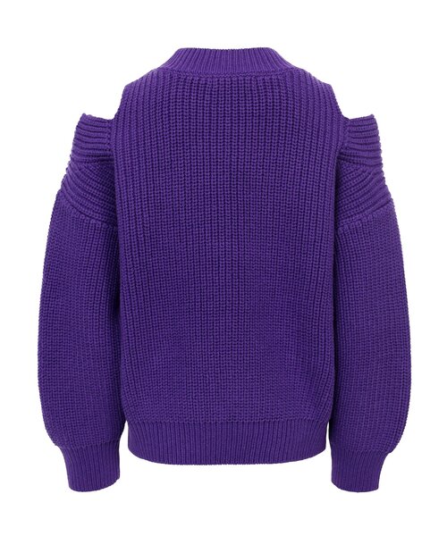 LOOXS 10sixteen Gebreide katoenen trui Paars