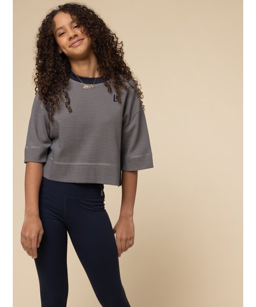 LOOXS 10sixteen T-shirt Navy Mini Streep