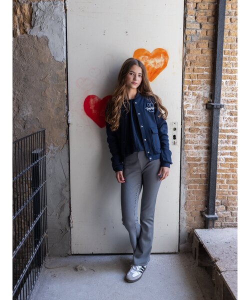 LOOXS 10sixteen Flared sweat broek gestreept