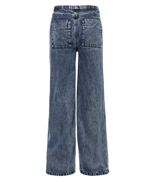 LOOXS 10sixteen Denim lyocell broek wide leg.