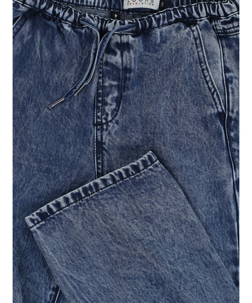 LOOXS 10sixteen Denim lyocell broek wide leg.