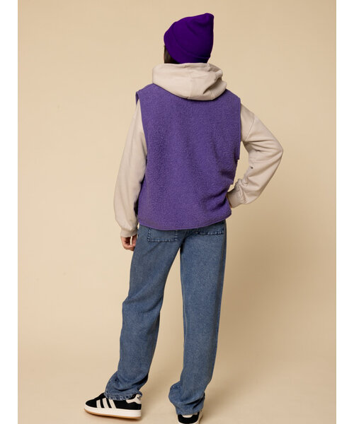 LOOXS 10sixteen Denim lyocell broek wide leg.