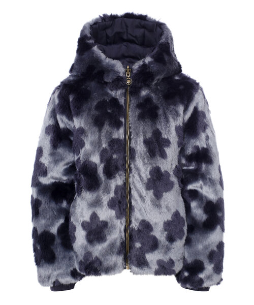 LOOXS Little Reversibel winterjas Imitatie Bont Navy