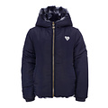 LOOXS Little Reversibel winterjas Imitatie Bont Navy