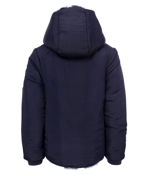 LOOXS Little Reversibel winterjas Imitatie Bont Navy