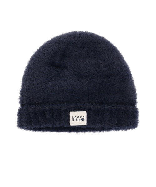 LOOXS Little Navy Beanie fluffy knit