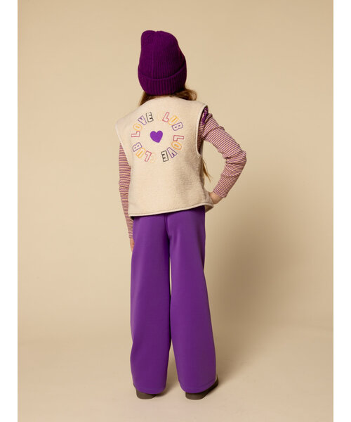 LOOXS Little Oversized gilet Teddy Offwhite