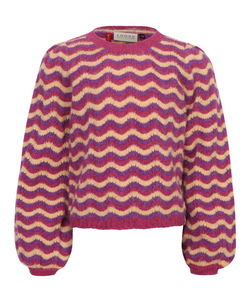 LOOXS Little Gebreide trui fancy streep