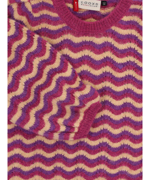 LOOXS Little Gebreide trui fancy streep