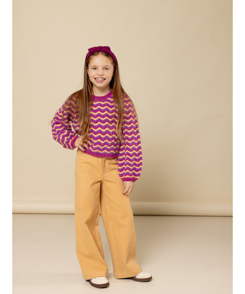 LOOXS Little Gebreide trui fancy streep