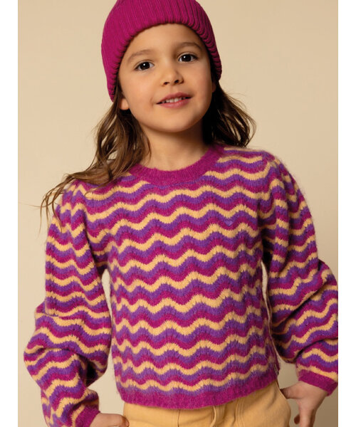 LOOXS Little Gebreide trui fancy streep