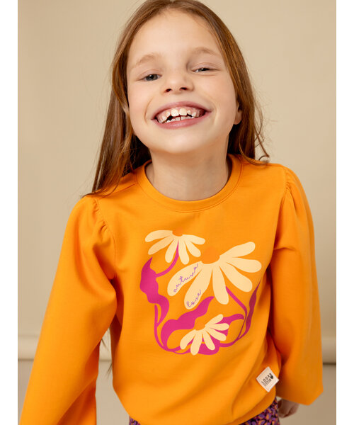 LOOXS Little Sporty sweater Bright Orange
