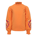 LOOXS Little Fancy jersey top Bright Orange