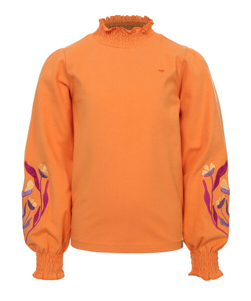 LOOXS Little Fancy jersey top Bright Orange