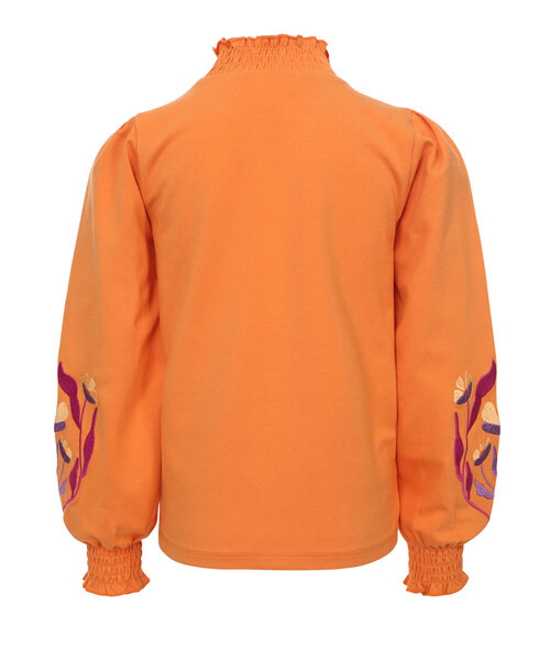 LOOXS Little Fancy jersey top Bright Orange