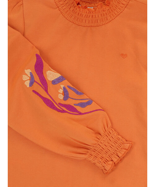 LOOXS Little Fancy jersey top Bright Orange