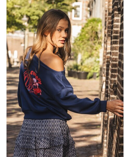 LOOXS 10sixteen Boothals sweater Navy