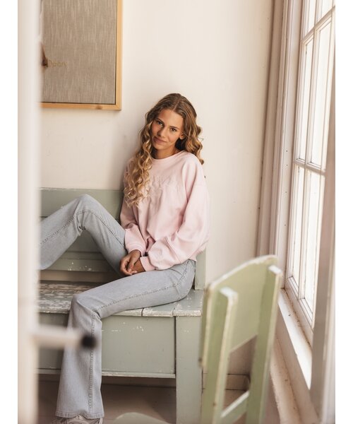 LOOXS 10sixteen Flared denim stretch gestreept