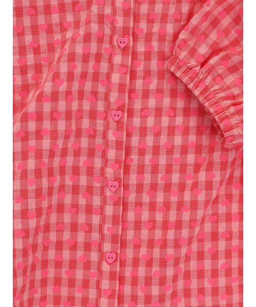 LOOXS Little Blouse katoen Pink Hearts Check