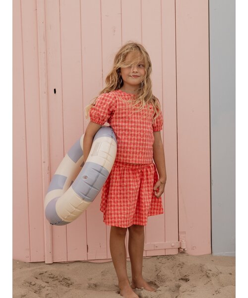 LOOXS Little Blouse katoen Pink Hearts Check