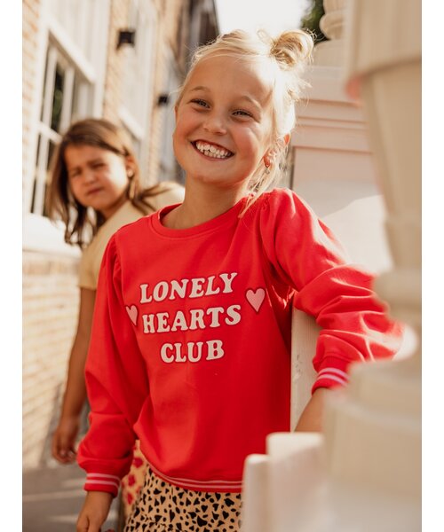 LOOXS Little Sweater Rood Lonely Hearts Club