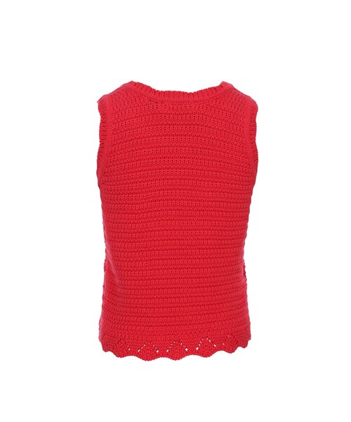 LOOXS Little Gebreide katoenen top Rood