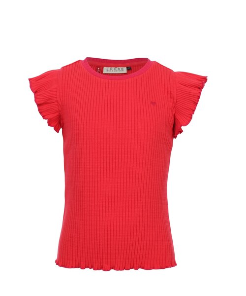 LOOXS Little Rib jersey t-shirt Warm Pink