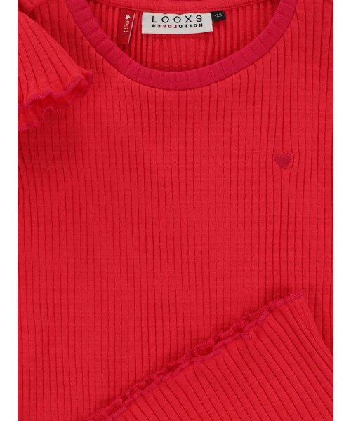 LOOXS Little Rib jersey t-shirt Warm Pink