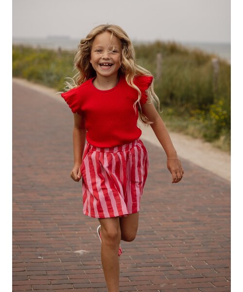 LOOXS Little Rib jersey t-shirt Warm Pink