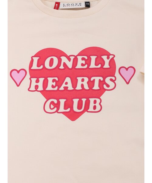 LOOXS Little Cropped T-shirt Creamy Heart