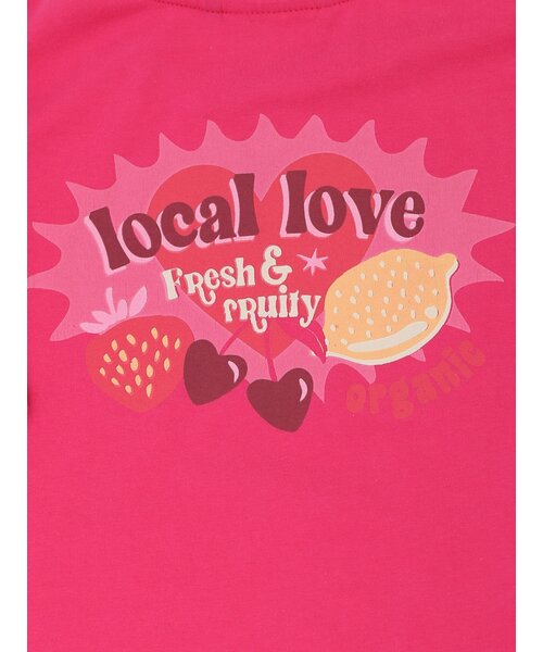 LOOXS Little T-shirt Extra lang Warm Pink