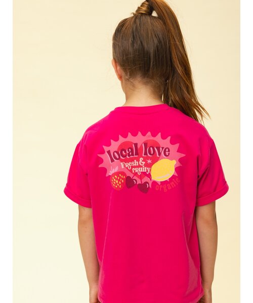 LOOXS Little T-shirt Extra lang Warm Pink