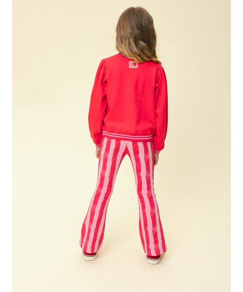 LOOXS Little Flared sweat broekje gestreept