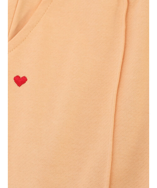 LOOXS Little Wide leg sweat broekje Abricot Geel