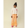 LOOXS Little Wide leg sweat broekje Abricot Geel