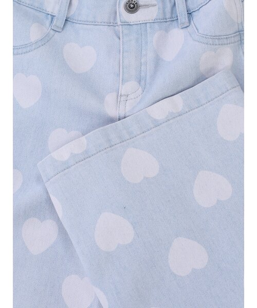 LOOXS Little Denim wide leg Hearts