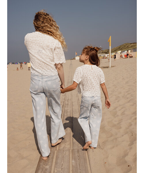 LOOXS Little Denim wide leg Hearts