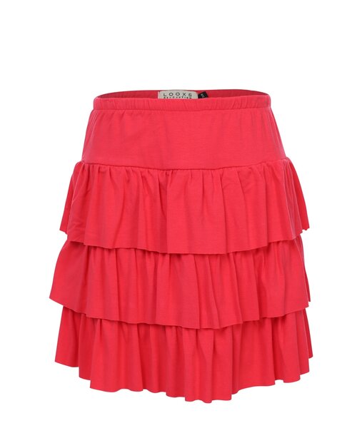 LOOXS Little Stroken rokje  viscose Poppy rood