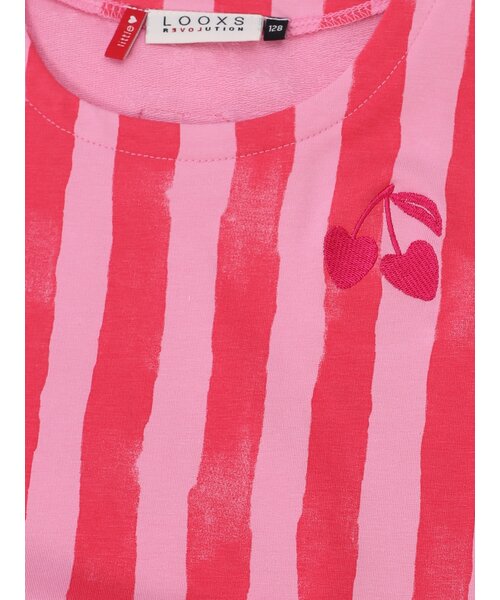 LOOXS Little Sweat jurkje gestreept