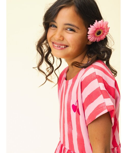 LOOXS Little Sweat jurkje gestreept